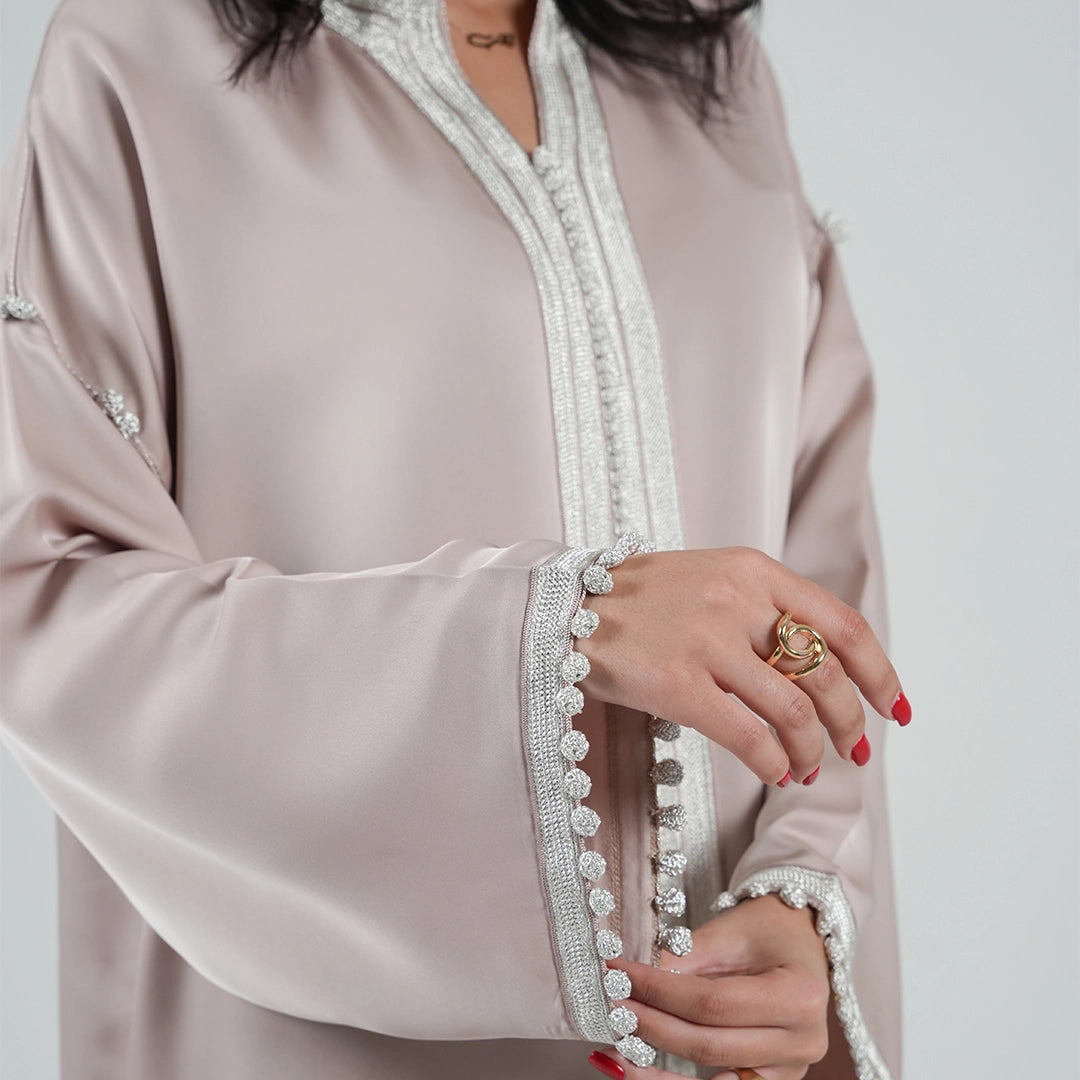 Luxury Kaftan Dress for Women Blush Pink Color