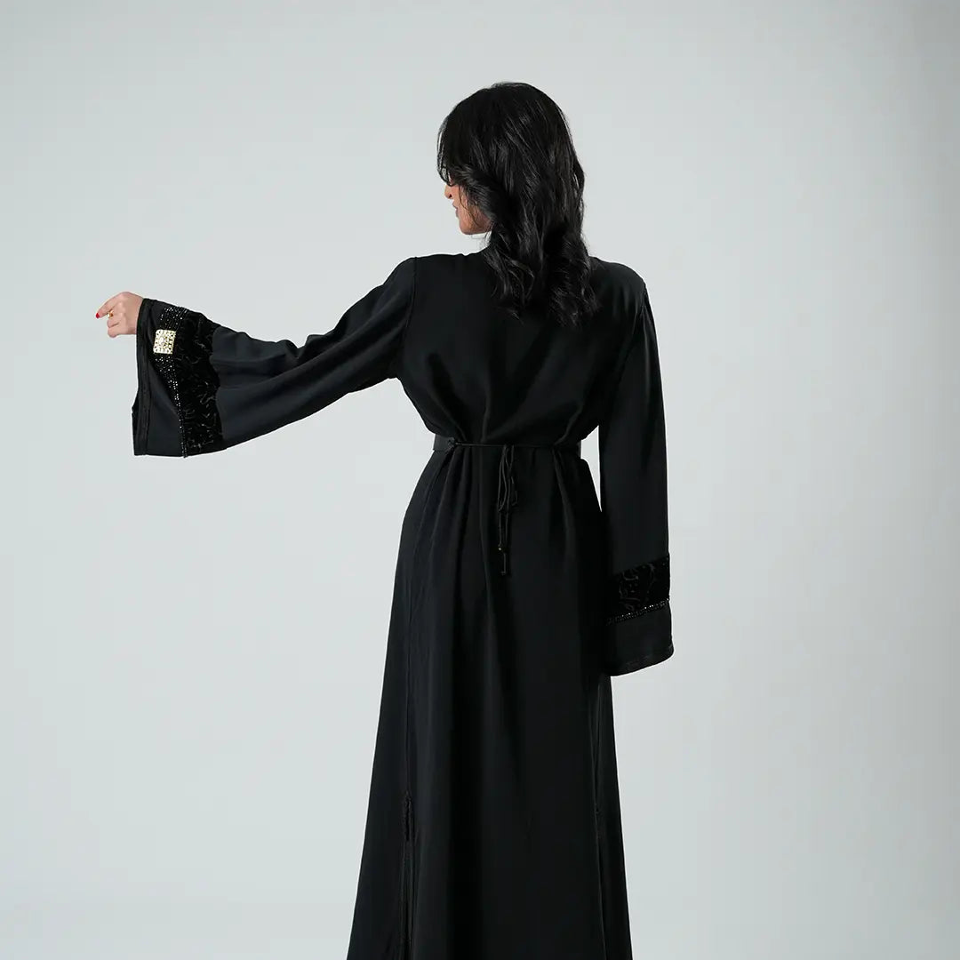 Luxury Kaftan Dress for Women Black &amp; Gold Color